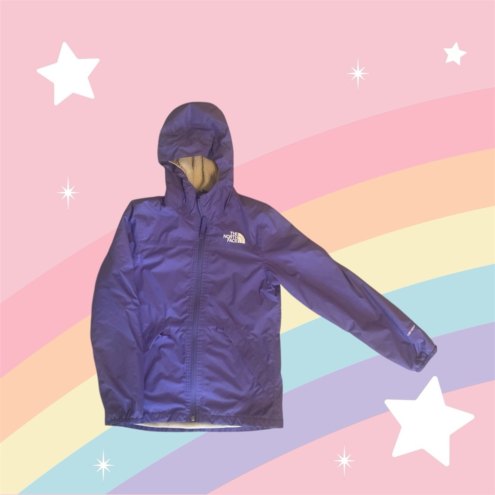 The North Face Purple Hooded Jacket-Girls size 10/12